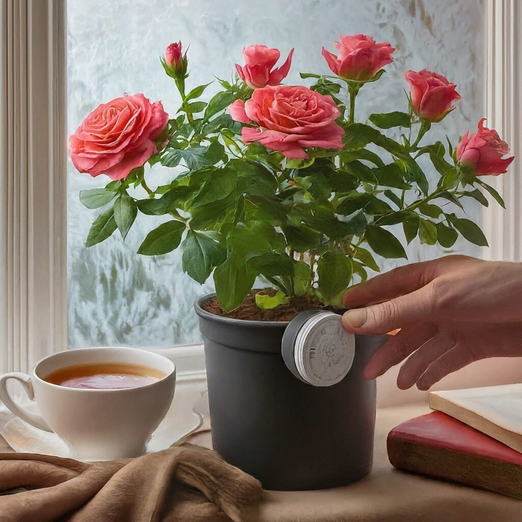 indoor rose plant,